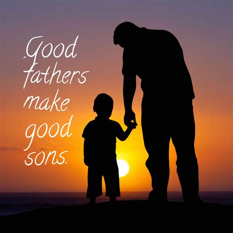 Dad and son .